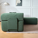 Modular L-Shaped Sectional Sofa With Deep Seat, Movable Chaise & 5 Pillows