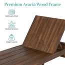 Adjustable Outdoor Chaise Lounge Patio Recliner With Removable Cushion