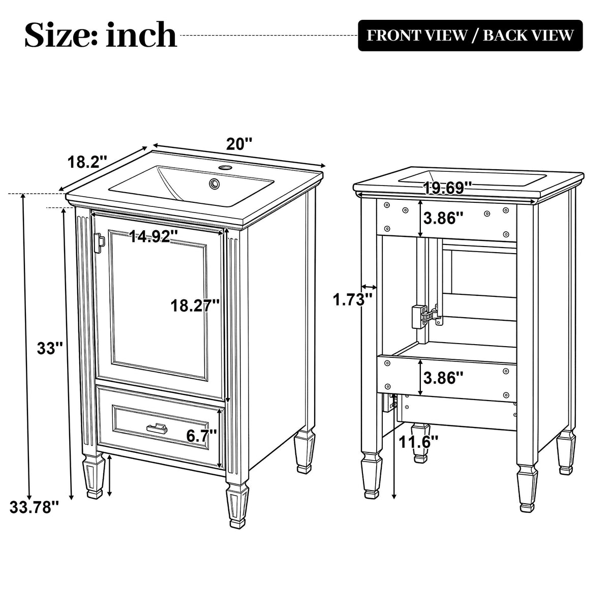 Retro Bathroom Vanity With Sink, photo 10 of 40