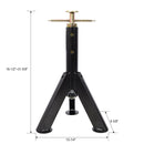 RV Adjustable Telescoping Stabilizer Jack Stand Supports 16" to 30" (Set of 2) - Black by HouseOfZazla