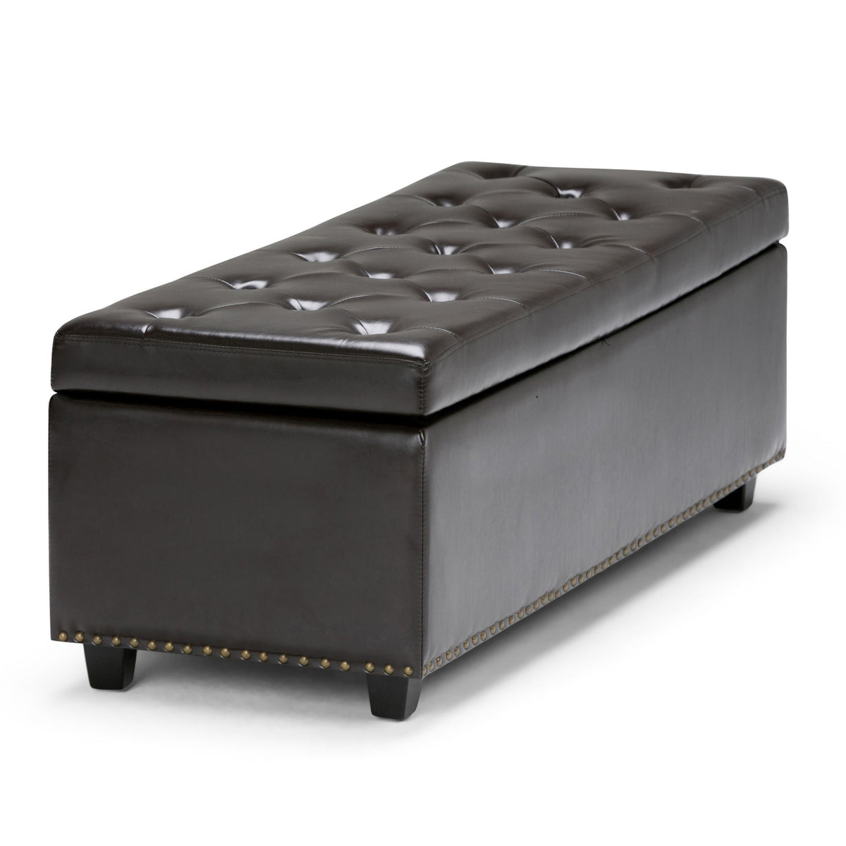 Hamilton - Storage Ottoman - Coffee Brown, photo 2 of 9
