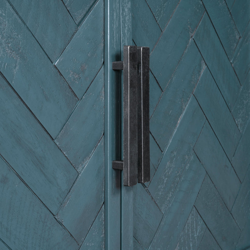 40" Modern Cabinets with Unique Design Doors with 1 Adjustable Shelves,Suitable for Multiple Rooms Such as Living Room and Study Room