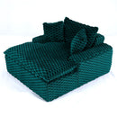 Comfort Bearing Sofa With 2 Pillows And 1 Backrest - Green by HouseOfZazla