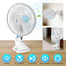 8.66" Clip On Fan with 90° Oscillation & 2 Speed Settings