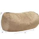 Jasper - Traditional Cylindrical Suede Bean Bag by Unique Piece Furniture