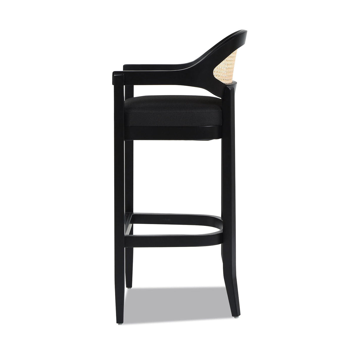 Americana - Mid-Century Modern Cane Back Counter Stool, photo 9 of 35