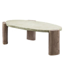 Dayana - Coffee Table - Oak / Off White by HouseOfZazla
