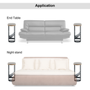 Acacia Oval Small Side Tables Living Room Small Space With Magazines Organizer Storage Space (Set of 2)