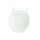 Modern Gable Outdoor Barstool Set of 2 in White