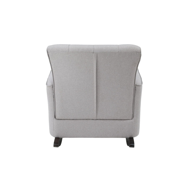 Denzell - Rocking Chair - Light Gray, photo 2 of 6