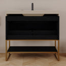 36" Artificial Stone Bathroom Vanity with Ceramic Sink by HouseOfZazla