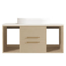 Modern 39.3 Wall-Mounted Bathroom Vanity with Ceramic Sink