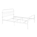 86.4" L X 59.6" W X 44" H Metal Bed Frame Queen Size Standerd Bed Frame - WHITE