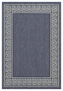 Sunshine - 5'3" X 7'3" Polypropylene Indoor, Outdoor Area Rug - Blue