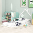 Floor Bed With House Shaped Headboard by Unique Piece Furniture