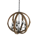 Chandelier, Hanging Light Fixture With Adjustable Chain For Kitchen, Bulb Not Included by HouseOfZazla