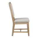 5-Piece Dining Set Extendable Round Table and 4 Upholstered Chairs Farmhouse Dining Set for Kitchen, Dining Room(Natural Wood Wash)