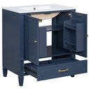 Bathroom Vanity With Sink, Soft Closing Door, Multi Functional Storage by HouseOfZazla