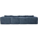 Modular Sectional Sofa, Boneless Couch With 2 Movable Ottomans by HouseOfZazla