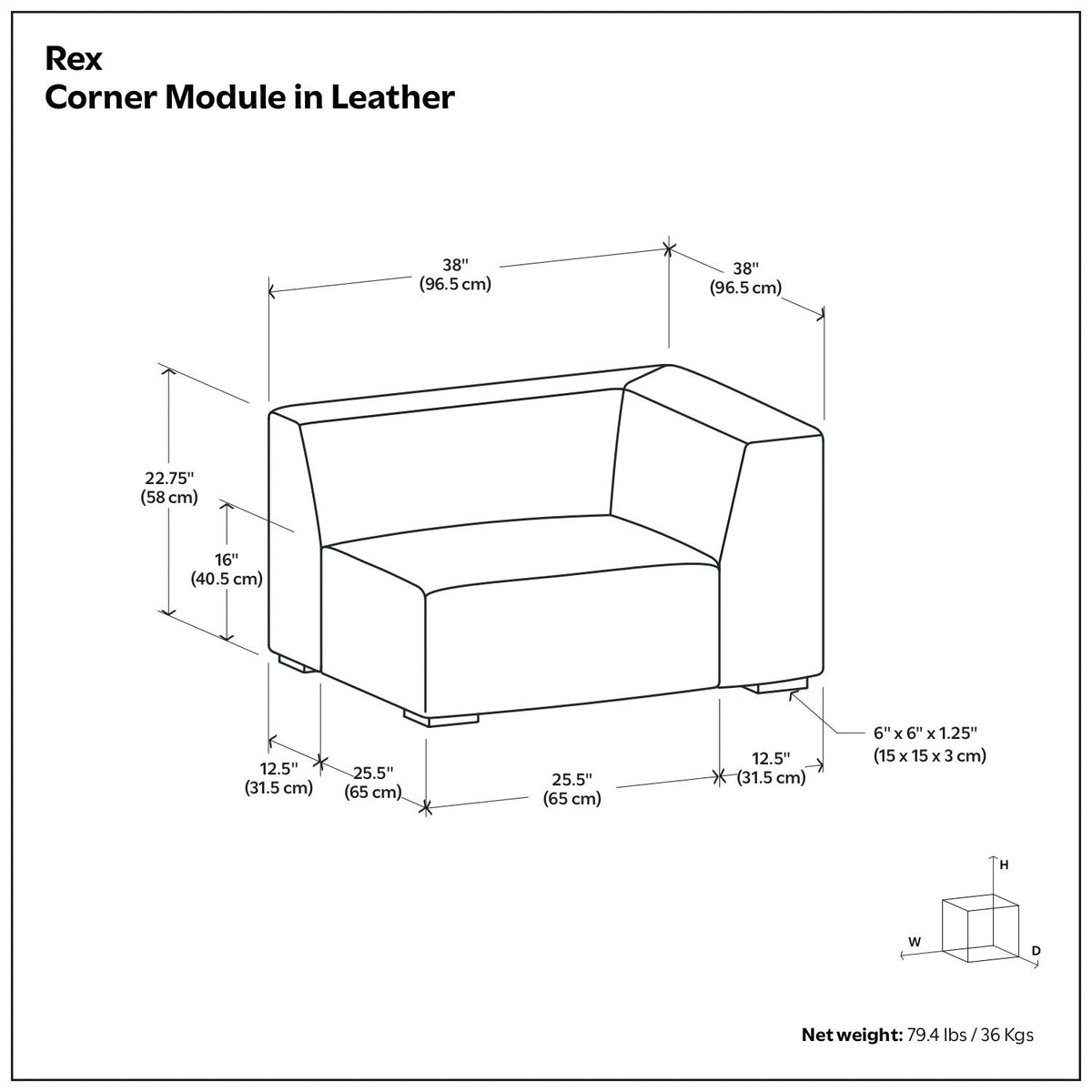 Rex - Corner Sofa Module, photo 6 of 21