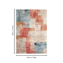 Toucan - 5' X 7' Washable Non - Slip Area Rug - Ivory Multi