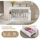 43" Bathroom Vanity, Multi Functional Cabinet - White by Unique Piece Furniture