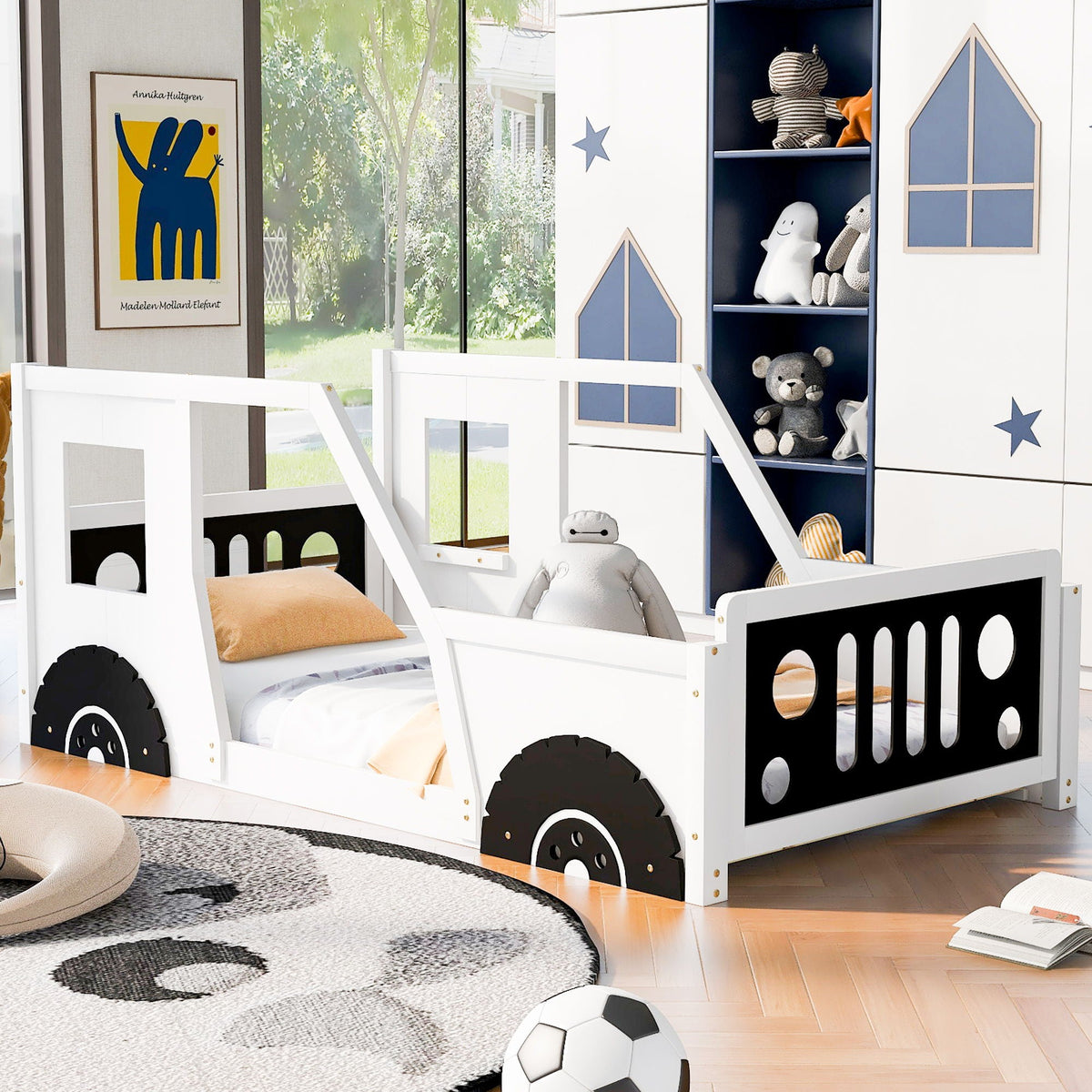 Classic Car Shaped Platform Bed With Wheels, photo 9 of 28