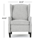 Westeros Wing Back Fabric Upholstered Recliner