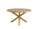 Kasem Round Dining Table - Oak by HouseOfZazla