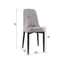Modern Dining Chair With Cushions And Metal Legs by Unique Piece Furniture