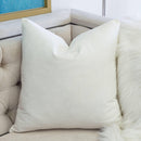 Let It Snow Christmas Throw Pillow 20x20 Cotton Cushion