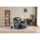 Recliner Chair With Vibration And Heating - Gray by HouseOfZazla