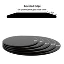 38.6" Round Tempered Glass Table Top Glass Beveled Polished Edge by HouseOfZazla