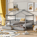 House Bed With 2 Drawers by Unique Piece Furniture