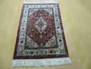 2' X 3' Handmade Chinese Floral Oriental Silk Rug Carpet Nice Red