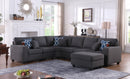Cooper - Comfort Sectional Sofa With Ottomans And Cupholder by Unique Piece Furniture