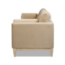 Knox 84' Modern Farmhouse Sofa, Fawn Brown Performance Velvet