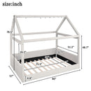 Upholstered House Style Daybed With LED Light Strips