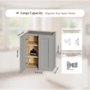 Gray Shaker Solid Wood Wall Cabinet with Soft-Close Doors by HouseOfZazla