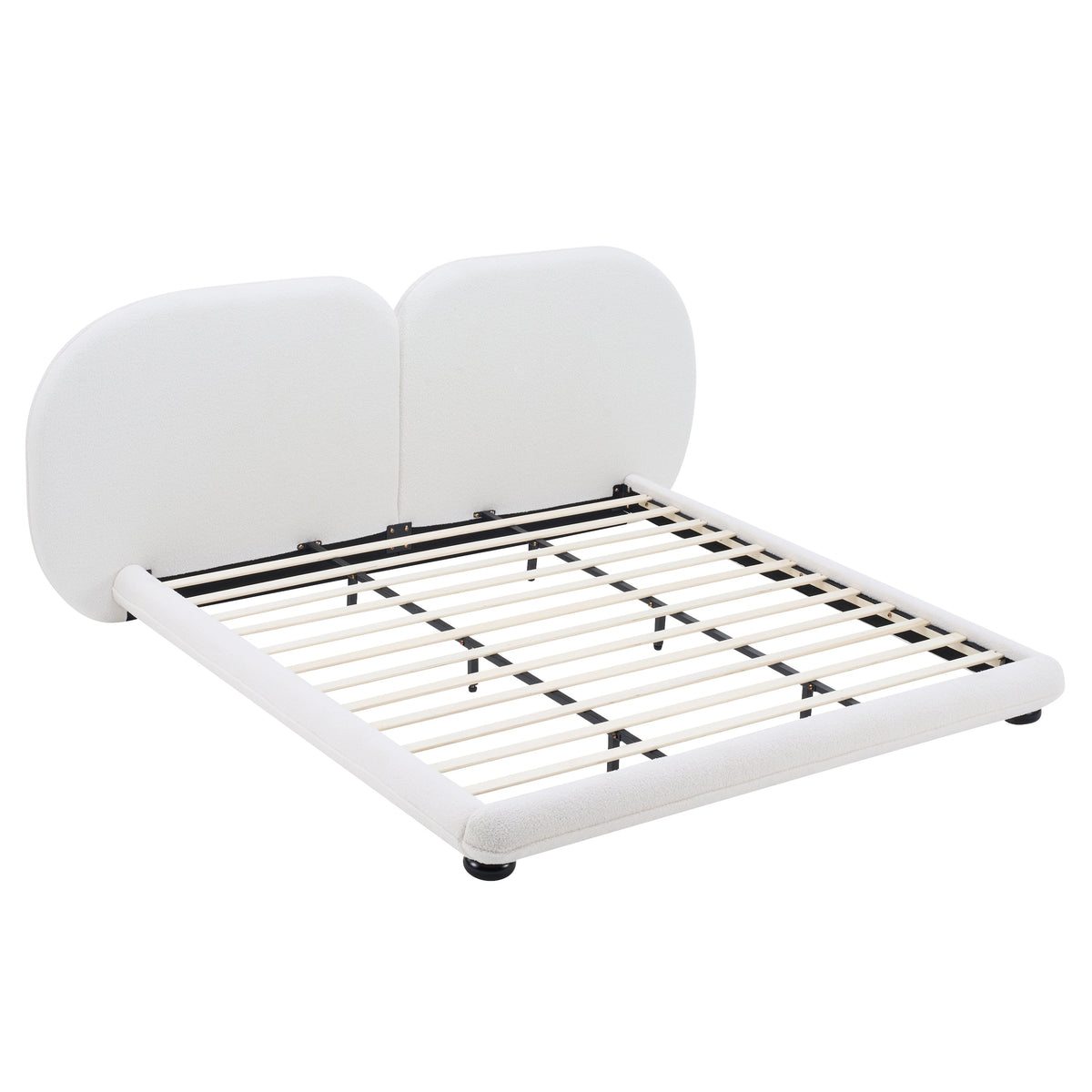 Extra Thick Upholstered Platform Bed Frame, photo 6 of 10