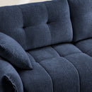 Modern Sofa & Pillows, Textured Cover, High Rebound Cushions by HouseOfZazla