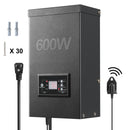 600W Low Voltage Landscape Transformer with Timer and Photocell Sensor by HouseOfZazla