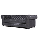 Traditional Tufted Chesterfield Nailhead Sofa by HouseOfZazla