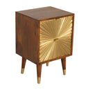 Manila - Nightstand - Brown / Gold by Unique Piece Furniture