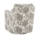 Wide Seat Arm Chair With 360 Degree Rotation by HouseOfZazla