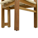 Outdoor Accent Armchairs For Patio (Set of 2) - Natural / Teak