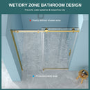 Single Sliding Bypass Shower Door Enclosure With Tempered Glass by HouseOfZazla
