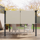 2 PCS 4 x 18ft Pergola Canopy Replacement, UV Protection Pergola Shade Cover, Easy to Install for 10 x 11.8ft Pergola, Khaki