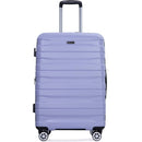 3 Piece Luggage Sets PC Lightweight & Durable Expandable Suitcase with Two Hooks, Double Spinner Wheels, TSA Lock, (21/25/29) Light Purple