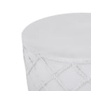 End Table, Outdoor - Antique White by HouseOfZazla